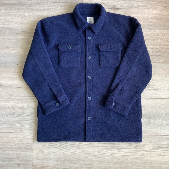 GAP Teen Button-Up Shacket - Picture 2 of 13